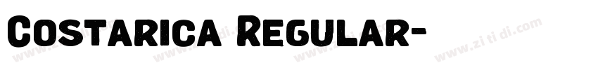 Costarica Regular字体转换 Costarica Regular字体转换